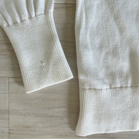 Everlane White Knitted Crew Neck Sweater - Picture 8 of 8